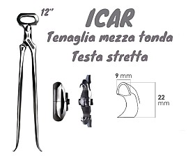 Icar Tenaglia  Mezza Tonda Testa Stretta