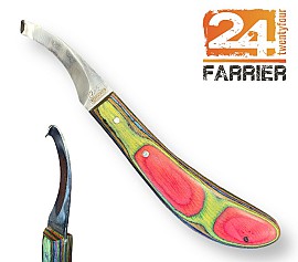 24 Farrier Coltello da Maniscalco destro Cut point Lama Classica Dritta