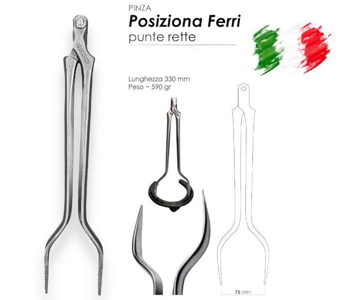 Icar Compasso Per Posizionare il Ferro Punta dritta
