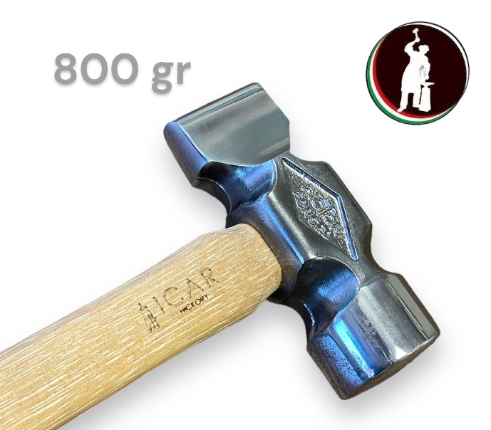 SCONTO 10% Icar Martello da Forgia Penna Dritta manico Hickory