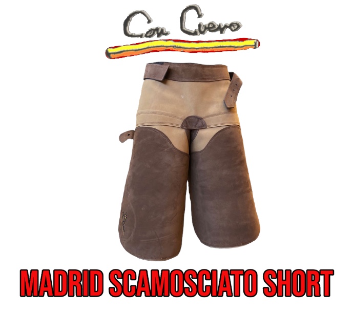 Con Cuero Grembiule Maniscalco Madrid Scamosciato