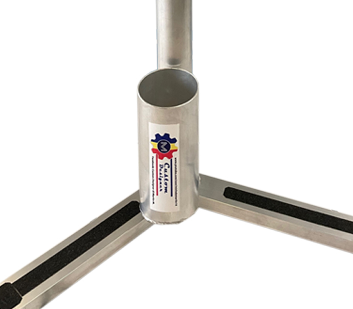 Custom Designe Poggia Piede Alluminio Regolabile con tre Piedi_2