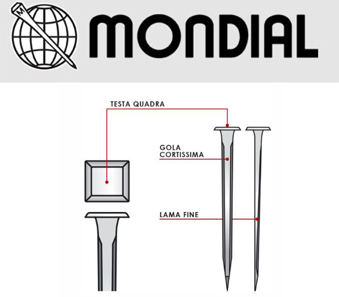 Chiodi per Maniscalco Mondial PG x 250 pz