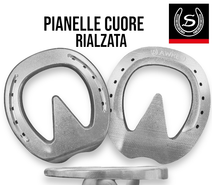 Double S CNC AWHB Pianella Alluminio a Cuore  Rialzata 3°