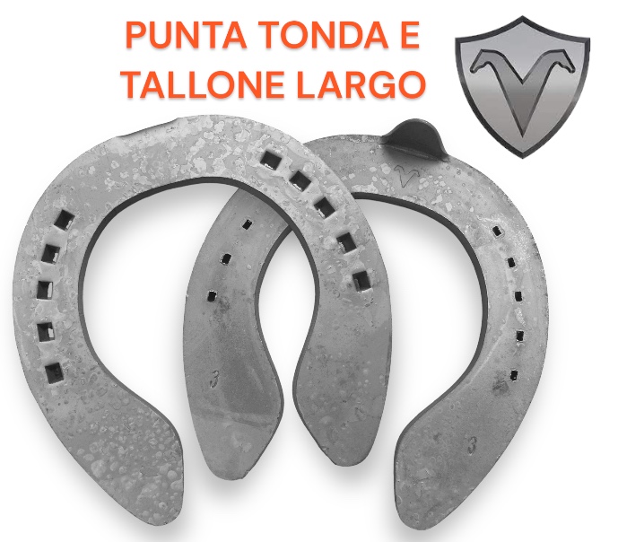 Visani PUNTA TONDA una Clip Talloni a Cipolla Front una Clip