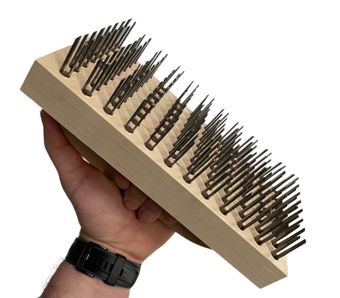 Spazzola per pulire il ferro di cavallo