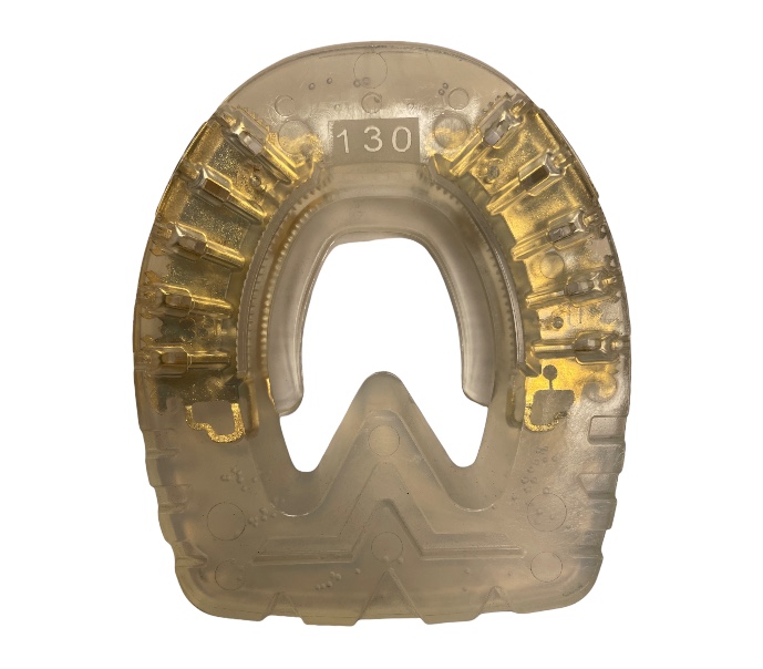 Carré Step GOLD con inserto metallico Aperto Hind due Clip