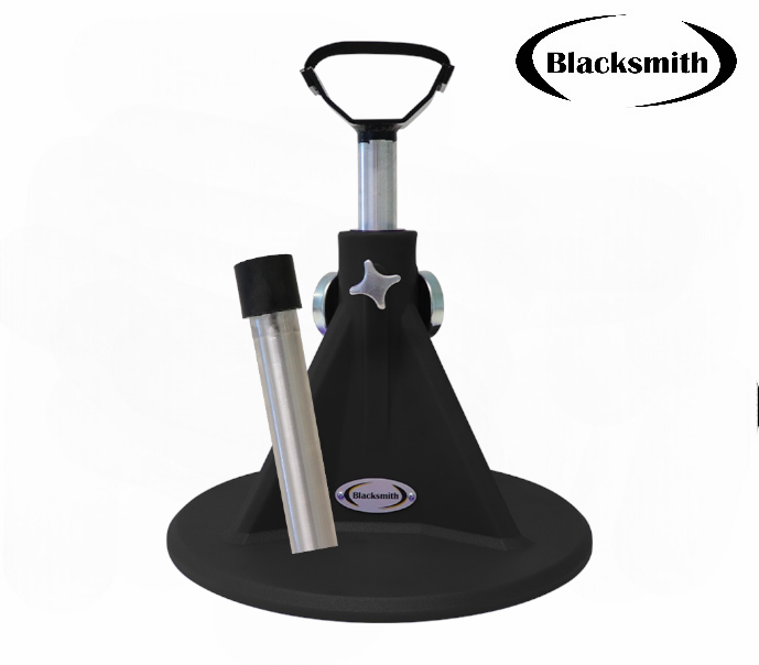 Cavalletto Poggia Piede BLK Sintetico Nero Base Tonda