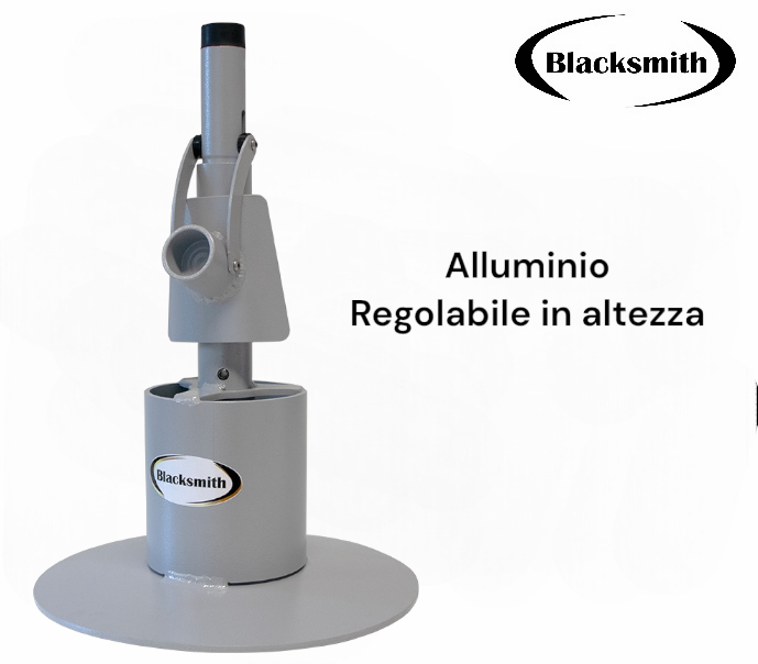 Cavalletto Poggia Piede BLK Alluminio Regolabile Base Tonda